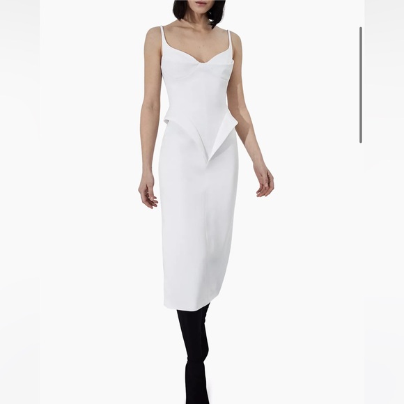 Et Ochs Gia Peplum Midi-Dress Size 4 NWT - Picture 2 of 15